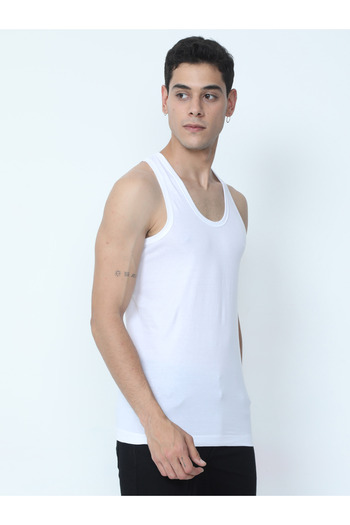 OSCAR JEANS Pack of 6 100% Cotton Basic Men's Vest Tank Top Undershirt Sleeveless Soft Breathable
