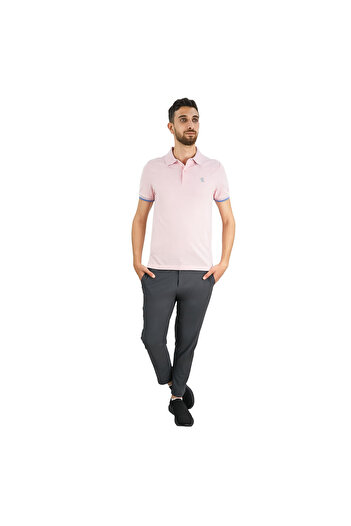 Giordano Men's Performance Polo: Classic Piqué, Tipped Collar, Embroidered Detail