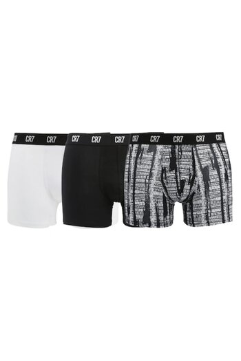 CR7 Cristiano Ronaldo Set 3 Boxers CR7 Trunk Stretch, Multicolor, Size S