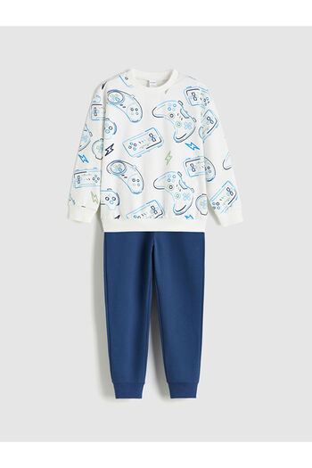 LC Waikiki Create Your Style from Uzg Store |   Printed Boys' Sweatshirt and Sweatpants Set of 2