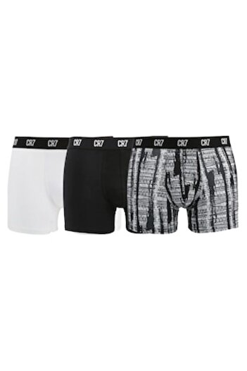 CR7 Cristiano Ronaldo Set 3 Boxers CR7 Trunk Stretch, Multicolor, Size S