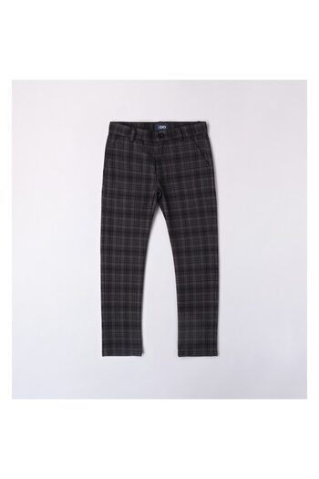 İDO Elegant Checkered Pants for Boys, I Do, Gray, 140-152 CM