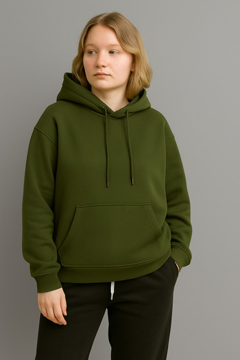 CLASSY.MODA „Дамска суитшърт с качулка, удобна кройка и голям размер“