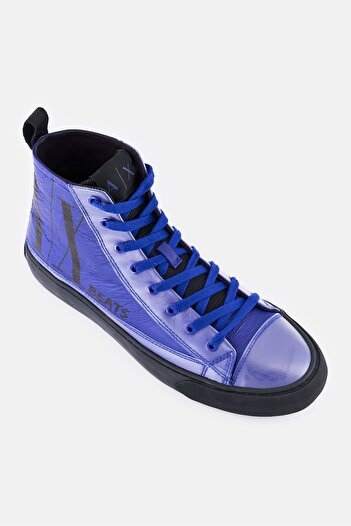 Armani Exchange Men Beats Lace Up Casual Shoes, Blue