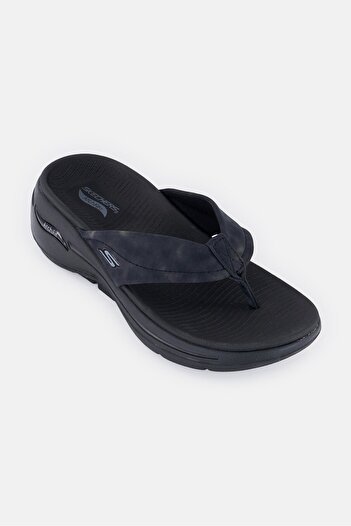 SKECHERS Women Go Walk Arch Fit-Astound Slip On Sandals, Black