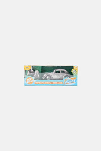 Jada Punch Buggy 1959 Volkswagen Beetle Die-cast Car with Mini Gloves, Grey