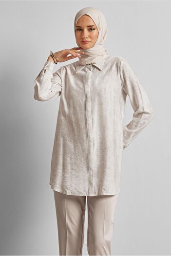 Alvina Shirt Collar Tunic 45764