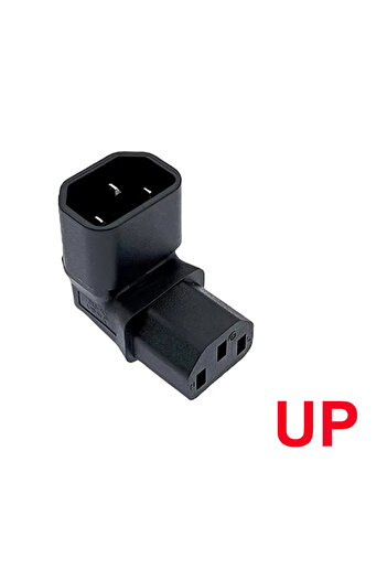 Choice Type 3 IEC 320 C14 to C13 Left Right Angle AC Adapter IEC 3Pole IEC 320 3pin Male to Female extend 9