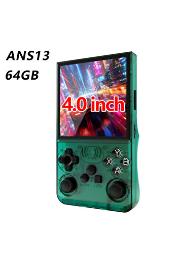 Choice ANS13 Green New Open Source Handheld Game Console 3.5Inch 4.0Inch IPS Screen Video Game Console Bu