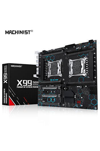 Choice اللوحات الأم MACHINIST X99 MD8 اللوحة الأم ثنائية المعالج E-ATX تدعم معالج Xeon LGA 2011-3 8 DDR4 s