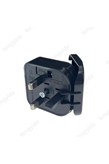 Choice Black EU to UK plug adapter box type round two pins 4.0mm convert to 3 pins conversion electric powe