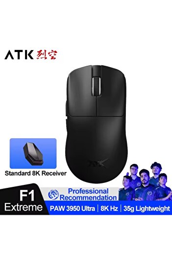 Choice1 Black F1 Extreme ATK Blazing Sky F1 LEVIATAN Esports Wireless Gaming Mouse PAW3950 Ultra Dual-Mode 8