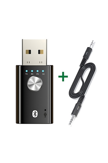 Choice Standard Edition 4 In 1 Bluetooth 5.1 Audio Receiver Transmitter Stereo USB Dongle 3.5mm 3.5 AUX RCA