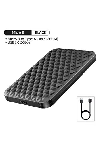 Choice1 ORICO 2520U3-BK ORICO 2.5 inch HDD Enclosure External Hard Drive Case 5Gbps SATA to USB 3.0 HDD SSD