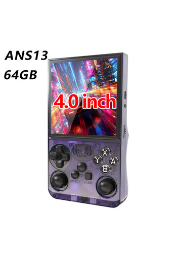 Choice ANS13 Purple New Open Source Handheld Game Console 3.5Inch 4.0Inch IPS Screen Video Game Console B