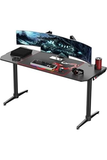 sharpdo Electric Computer Desk with Adjustable Height, L-Shaped, Single Motor, 1.2m x 60cm, Black