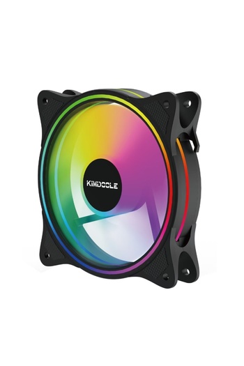 Choice1 Fixed Color WHITE Black KIMDOOLE Computer Case Fan Fixed RGB PC Case Fan 120mm 12V CPU Heat Dissipat