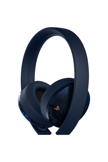 Sony Gold Wireless Gaming Headset 500 Million Limited Edition for PS4, Navy Blue