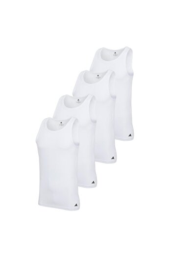adidas Herren Unterhemden, 4er Pack - Tank Top, Active Flex Cotton, ärmellos, einfarbig