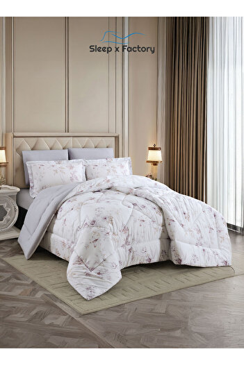 Sleep x Factory Rest Dose 6 PC Comforter Set – Soft Polyester Fabric & Filling – Size 260×240 cm