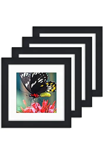 Verda Çerçeve 2 Pieces Pvc Glass Plug-In Frame Black