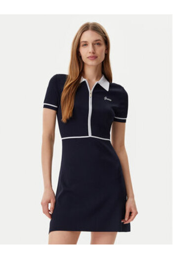 Guess Women's Knitted Dress Navy Blue V5GK00Z3D60