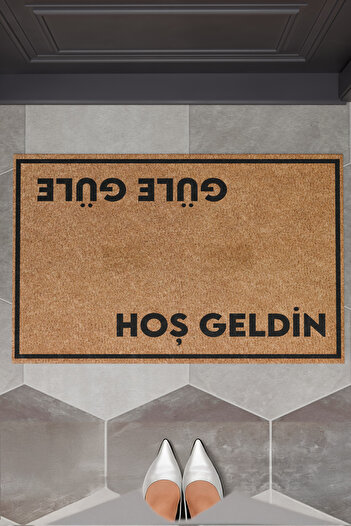 Charmbi Welcome Goodbye Decorative Multi-Purpose Interior and Exterior Door Mat