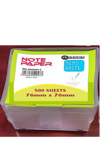 Aroma Sticky Notes - 500 Sheets - 76x76mm | Self-Adhesive Memo Paper for Office & Home Use