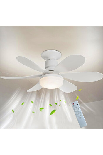 Helios Daisy 50W Led 6 Pervaneli Tavan Vantilatörü E27 Duylu HS 9302