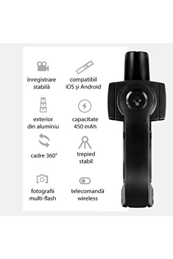 Spigen Gimbal phone, selfie stick tripod stabilizer S610W, 54cm