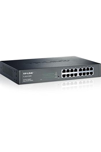 TP-LINK TL-SG1016DE Switch cu 16 porturi 10-100-1000 Mbps Carcasă din oțel Easy Smart Rount