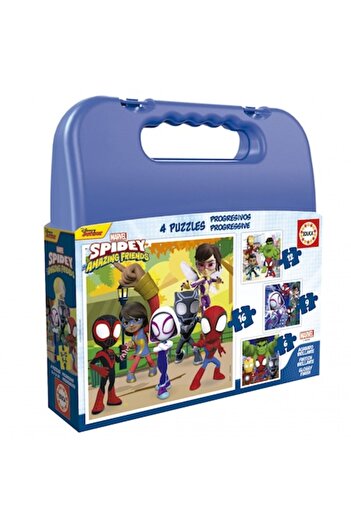 EDUCA Puzzle progresiv, Educa, Spidey si prietenii sai minunati, 6-9-12-16 piese