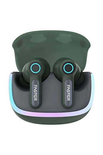 Faster NEONIX FBT 460 Wireless Earbuds, Bluetooth 5.3, ENC/ANC Noise Canceling, Dual Mic, 13mm Bass Driver,