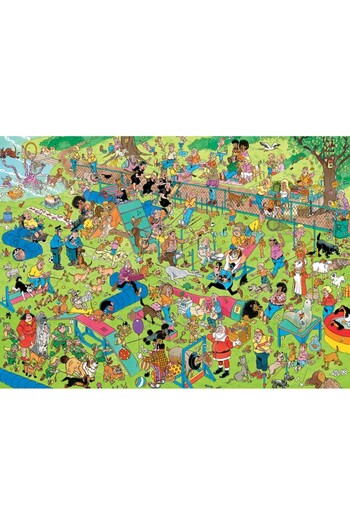 Jumbo Puzzle 1000 pieces, dog course, 68x49cm, multicolor