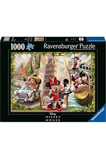 RAVENSBURGER - Puzzle Mickey si Minnie in vacanta 1000 piese design nou