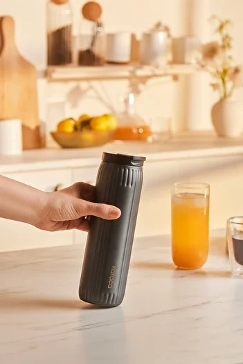 Karaca Rimo Leakproof Steel Thermos 600 ml Anthracite