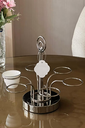 Generic New design stainless steel cup holder for 6 cups
