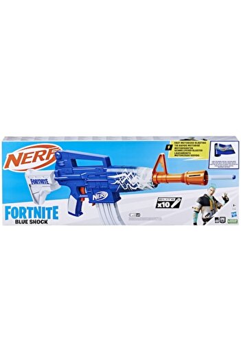 Nerf Blaster Fortnite - Blue Shock, 10 Darts