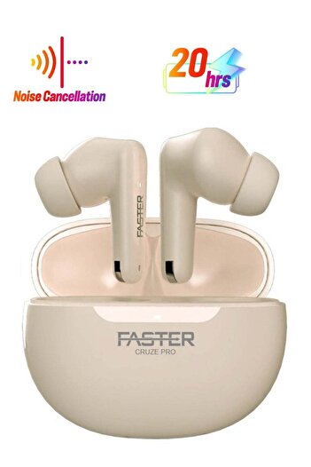 Faster Cruze Pro Wireless Earbuds with Active Noise Cancellation (ANC)