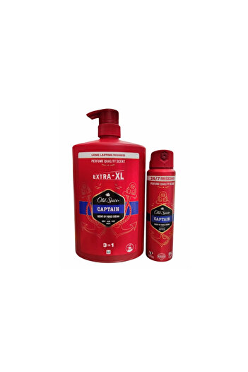 Old Spice Captain 3 in 1 Old Spice Captain 1000 ml + Deodorant Old Spice, Captain, 150 ml