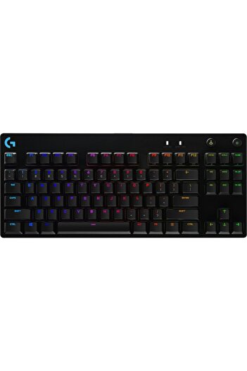 logitech Gaming Mechanical Keyboard, Logitech, G Pro TKL Clicky, Black, 230498