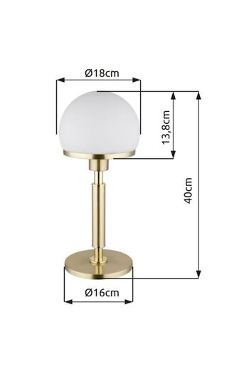 GLOBO Lamp, made of metal, special appearance, E27 socket, 40 W, on/off switch, 400 x 1...