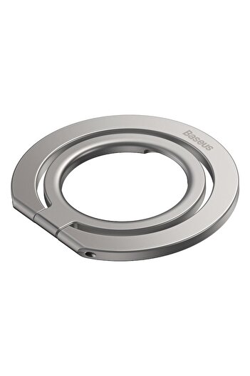 Baseus Suport magnetic pliabil pentru telefon, tip inel Halo, argintiu