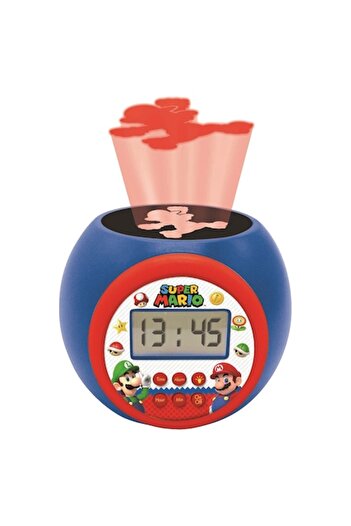 LEXIBOOK Children's Projector Clock Super Mario 13cm x 10cm x 10.5 cm