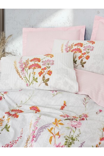 Cotton Box Single Duvet Cover Set Lilura Pink