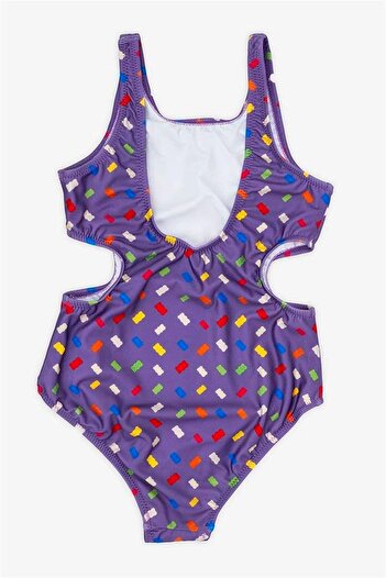Haribo Licensed Girl's Swimsuit for Ages 3-12 - Lilac