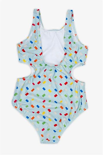 Haribo Licensed Girl's Swimsuit for 3-12 Years - Turquoise