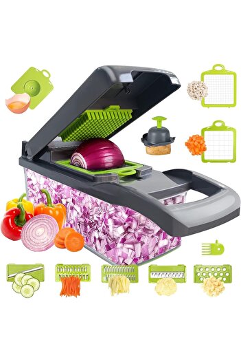 Generic Vegetable Chopper, Pro Onion Chopper, Multifunctional 13 in 1 Food Chopper