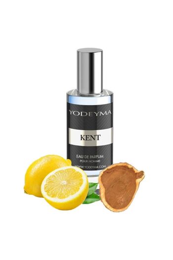 Yodeyma Kent Eau de Parfum for Men, Lemon, Lavender, and Cedar Notes, 15ml