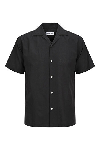 Jack & Jones Solid Resort Collar Regular Fit Shirt